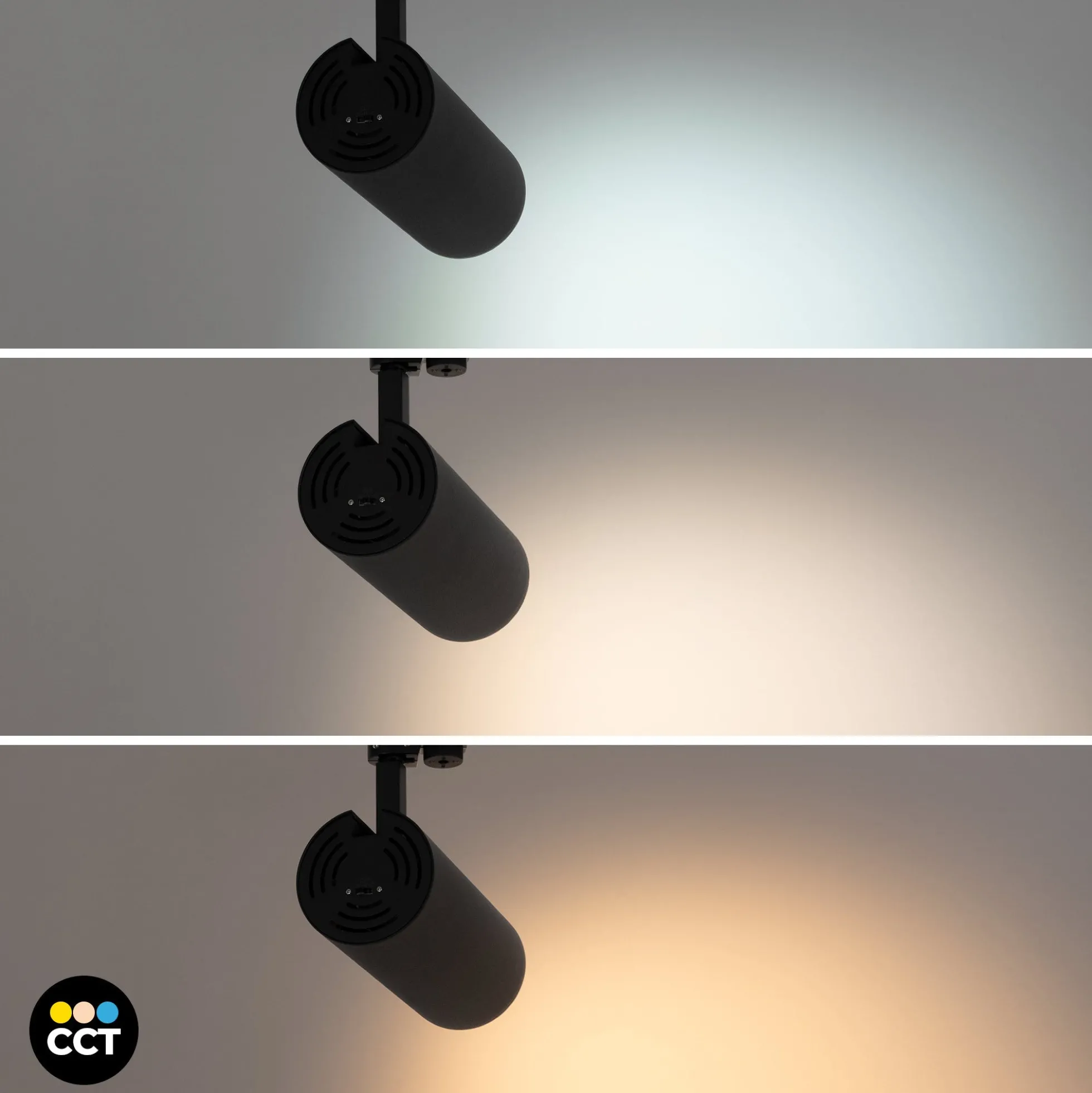 Proyector LED para carril monofásico - 36W - CCT - TRIAC regulable - CRI90