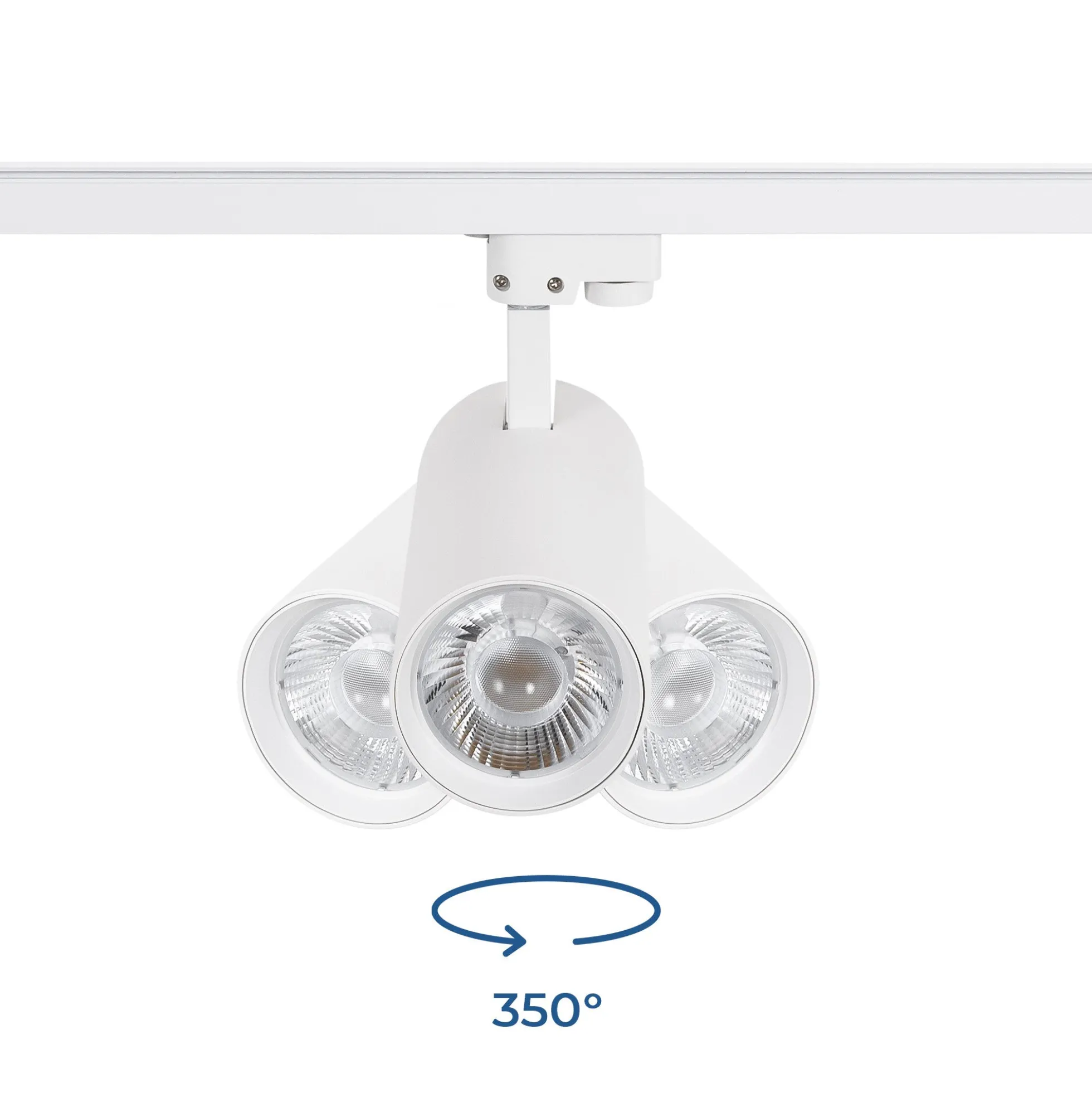 Proyector LED para carril monofásico - 36W - CCT - TRIAC regulable - CRI90