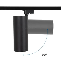 Proyector LED para carril monofásico - 36W - CCT - TRIAC regulable - CRI90