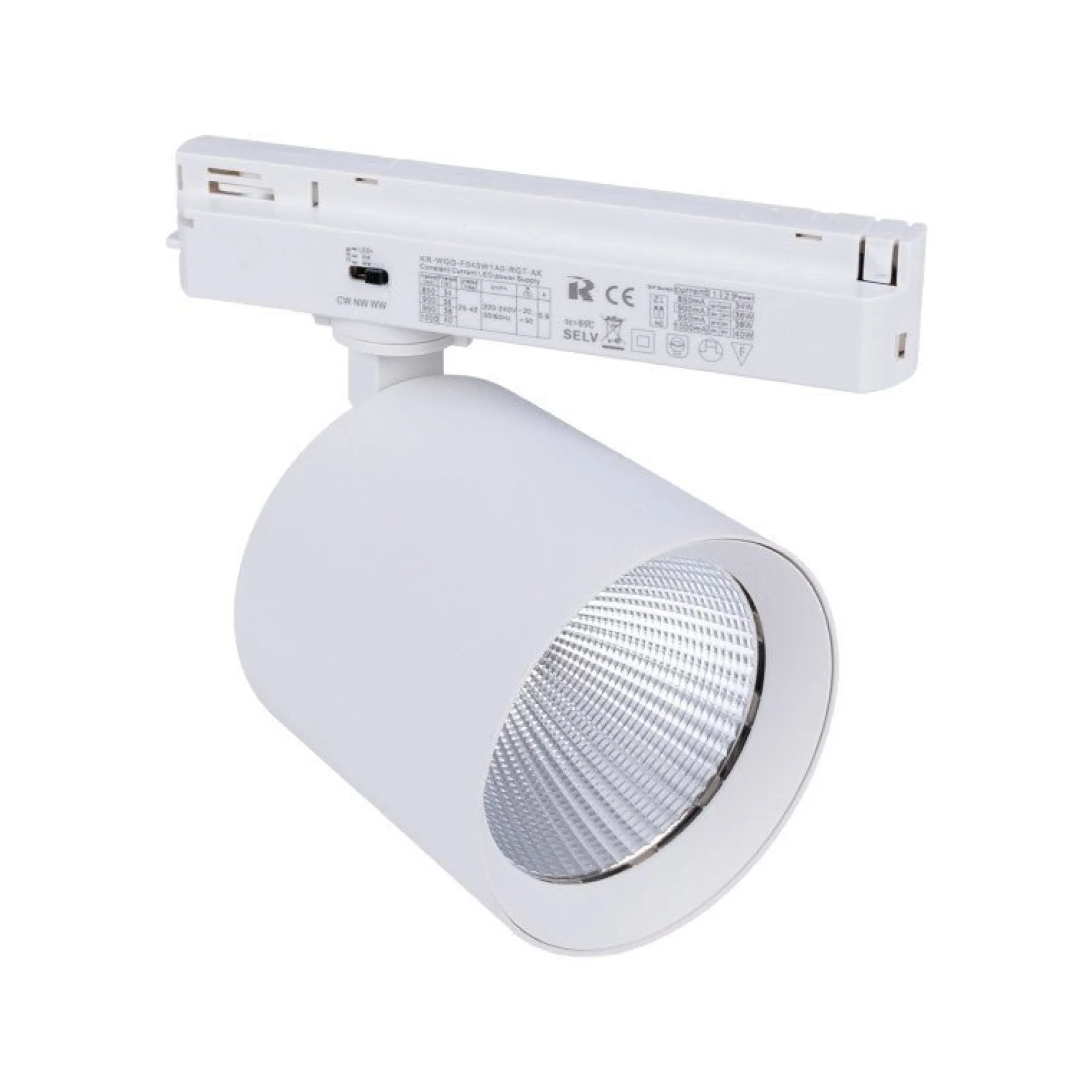 Proyector LED para carril monofásico 40W - Fruterías y verdulerías