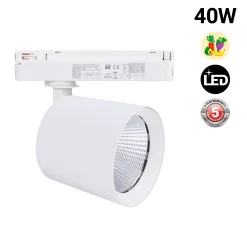 Proyector LED para carril monofásico 40W - Fruterías y verdulerías