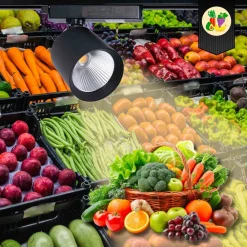Proyector LED para carril monofásico 40W - Fruterías y verdulerías