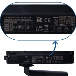 Proyector LED para carril monofásico 40W - Fruterías y verdulerías