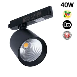 Proyector LED para carril monofásico 40W - Fruterías y verdulerías