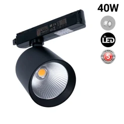 Proyector LED para carril monofásico - 40W - Joyerías
