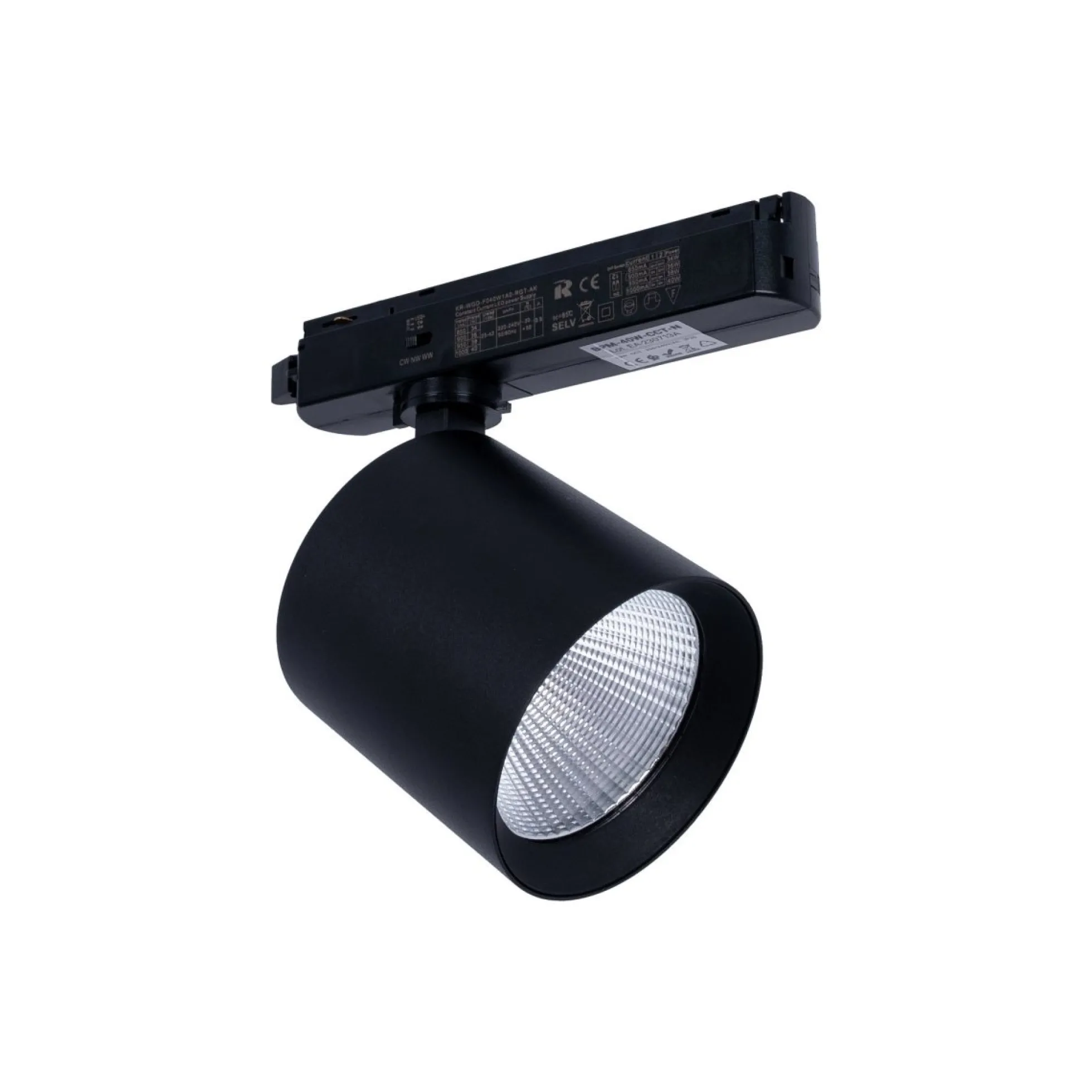 Proyector LED para carril monofásico CCT - 40W - CRI 90