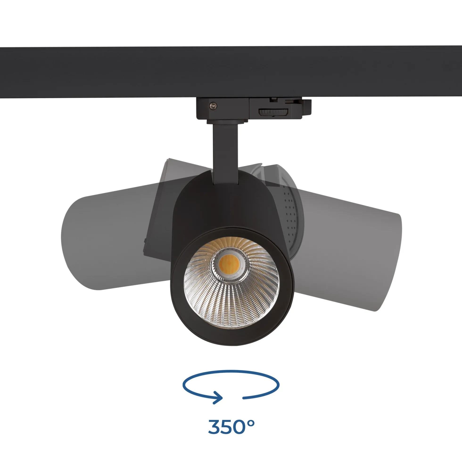 Proyector LED para carril trifásico 20W - CCT - CRI90 - 1900 lm
