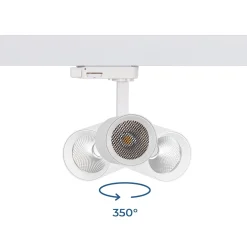Proyector LED para carril trifásico - 10W - CCT - CRI90 - 860 lm