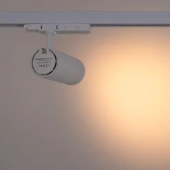 Proyector LED para carril trifásico - Potencia ajustable + ZOOM: 25W/30W/35W - CCT
