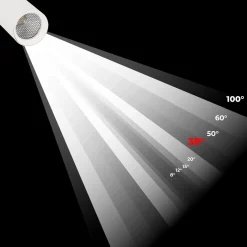 Proyector LED para carril trifásico 15W - CCT - CRI90 - 1350 lm