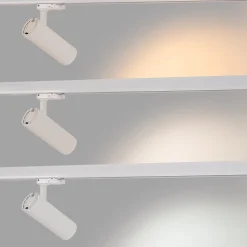 Proyector LED para carril trifásico 15W - CCT - CRI90 - 1350 lm