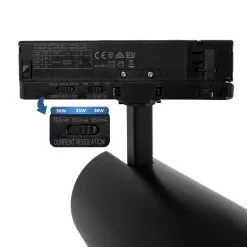 Proyector LED para carril trifásico - Potencia ajustable: 30W/ 34W/ 38W - CCT - CRI 90