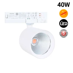 Proyector LED para carril trifásico 40W - Panaderías - Driver Philips Xitanium