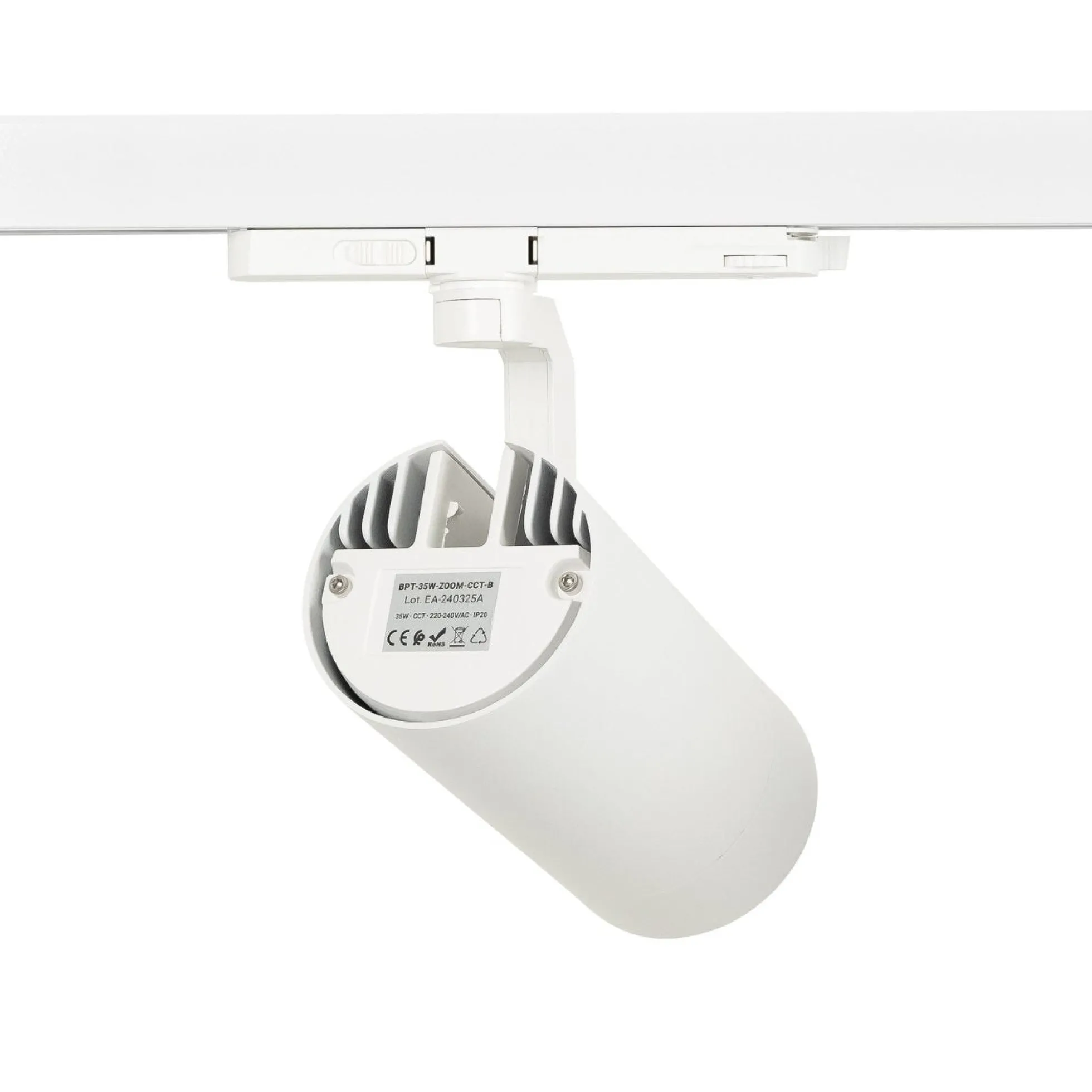 Proyector LED para carril trifásico 35W CCT - ZOOM 20º- 60º - CRI 90