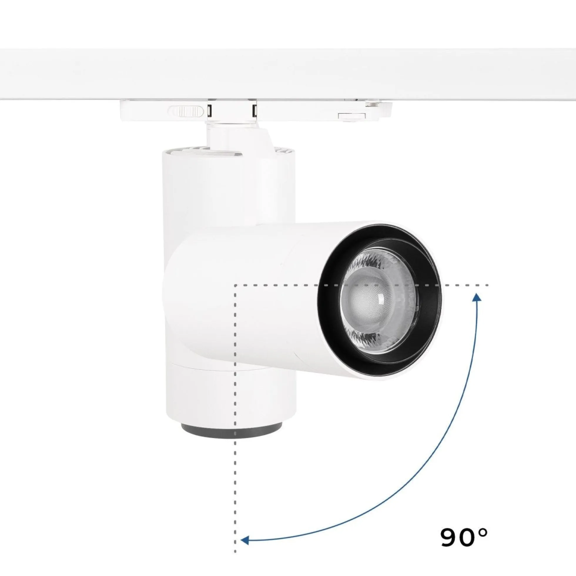 Proyector LED para carril trifásico 35W CCT - ZOOM 20º- 60º - CRI 90