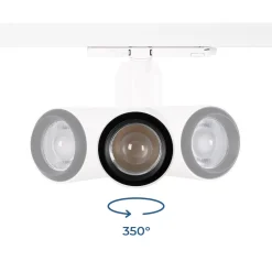 Proyector LED para carril trifásico 35W CCT - ZOOM 20º- 60º - CRI 90