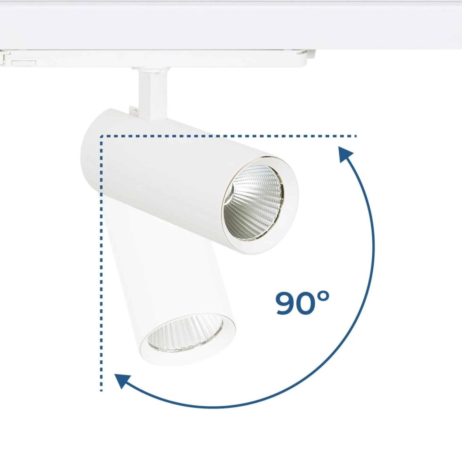 Proyector LED para carril trifásico 20W - DALI - CCT - CRI90 - Chip OSRAM