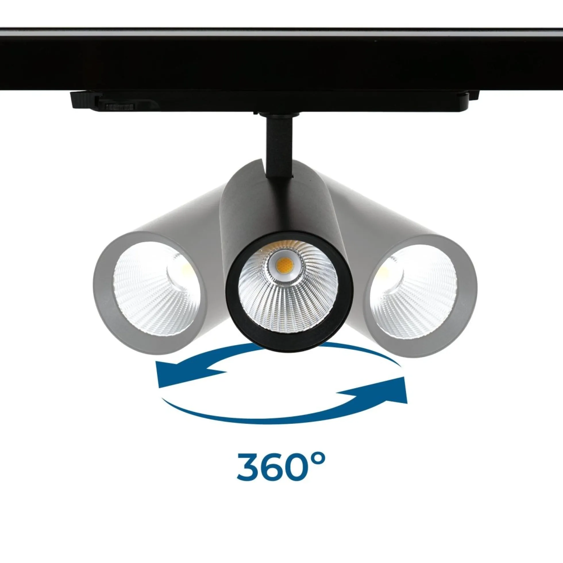 Proyector LED para carril trifásico 20W - DALI - CCT - CRI90 - Chip OSRAM