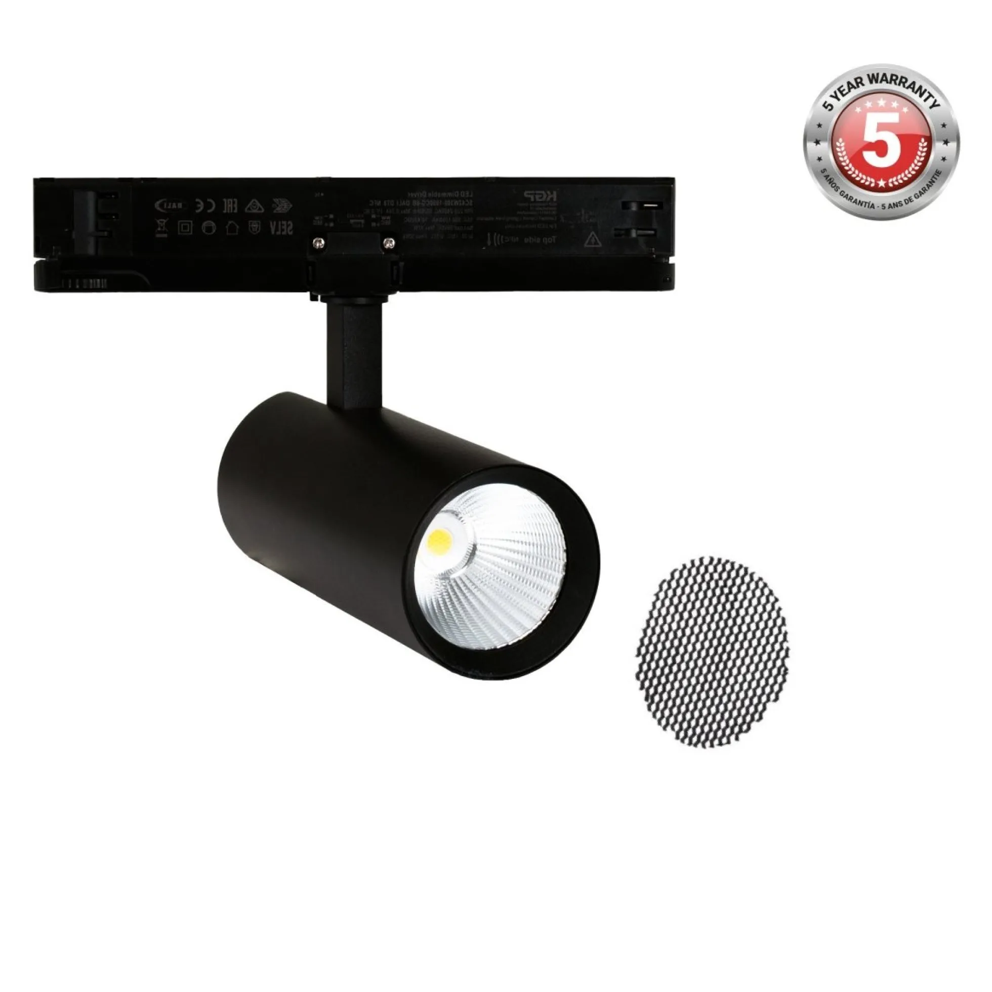 Proyector LED para carril trifásico 20W - DALI - CCT - CRI90 - Chip OSRAM