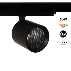 Proyector LED para carril trifásico 36W - DALI - CCT - CRI90 - Chip OSRAM