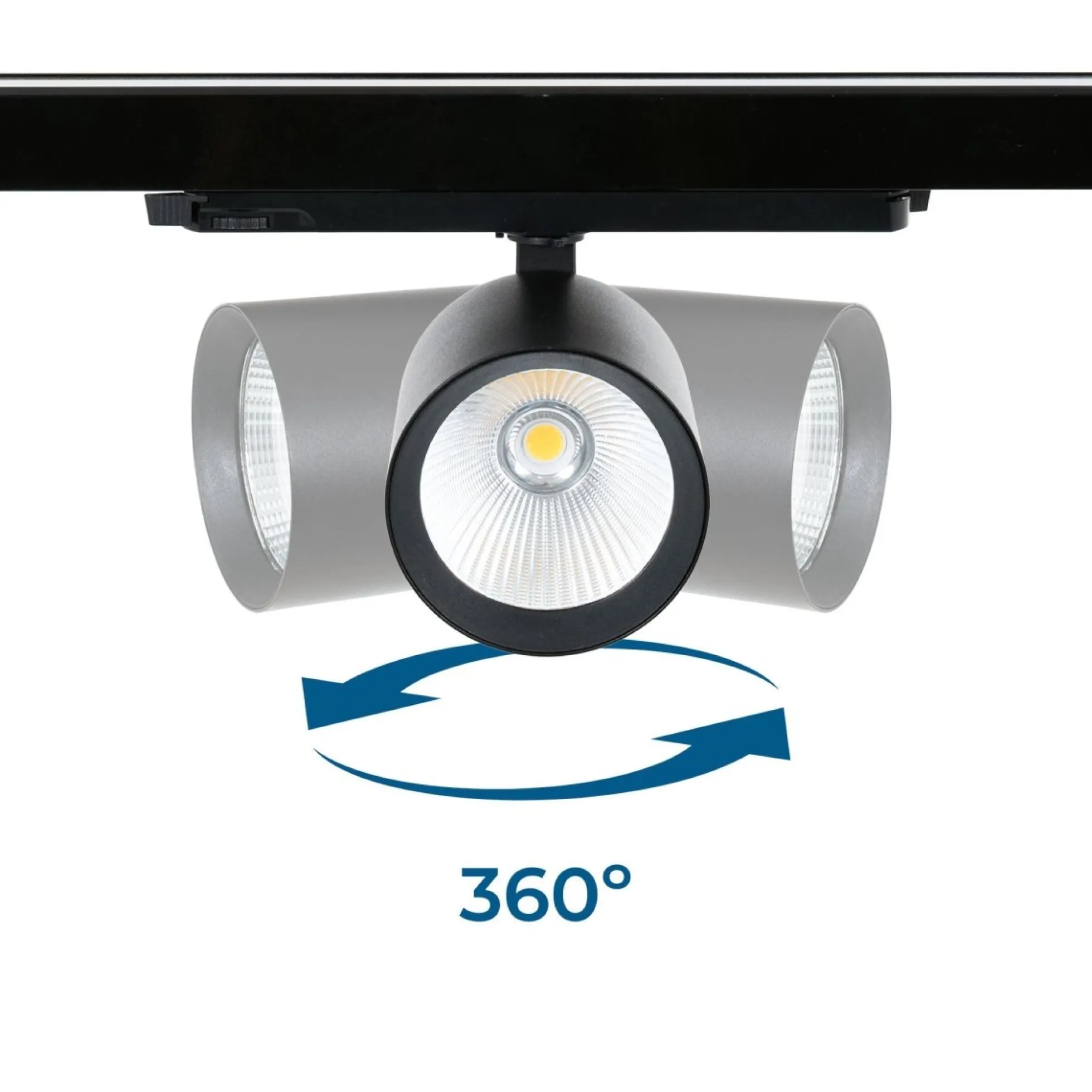 Proyector LED para carril trifásico 36W - DALI - CCT - CRI90 - Chip OSRAM