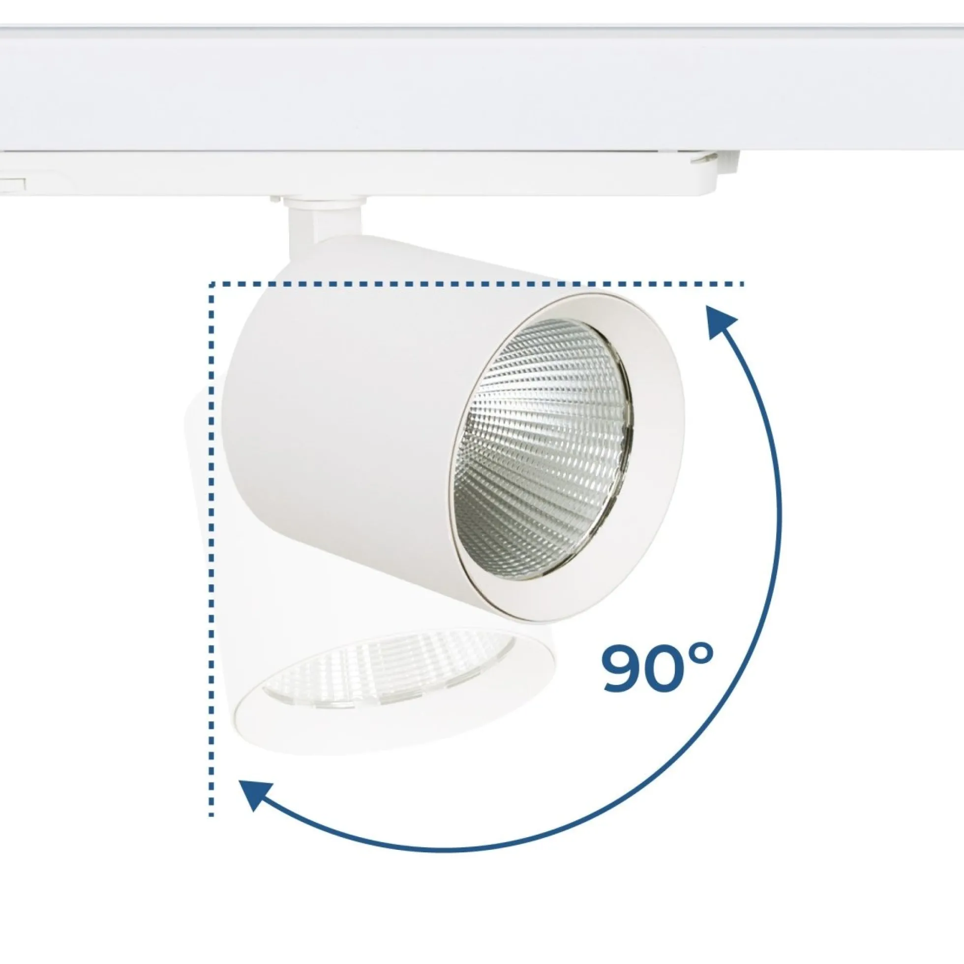 Proyector LED para carril trifásico 36W - DALI - CCT - CRI90 - Chip OSRAM