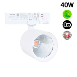 Proyector LED para carril trifásico 40W - Verdulerías - Driver Philips Xitanium