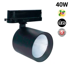 Proyector LED para carril trifásico 40W - Fruterías y verdulerías - Driver Philips Xitanium