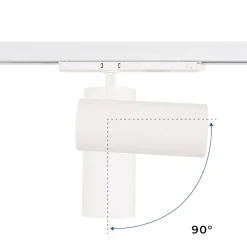 Proyector LED para carril trifásico 36W - CCT - TRIAC regulable - CRI90 - 3300 lm