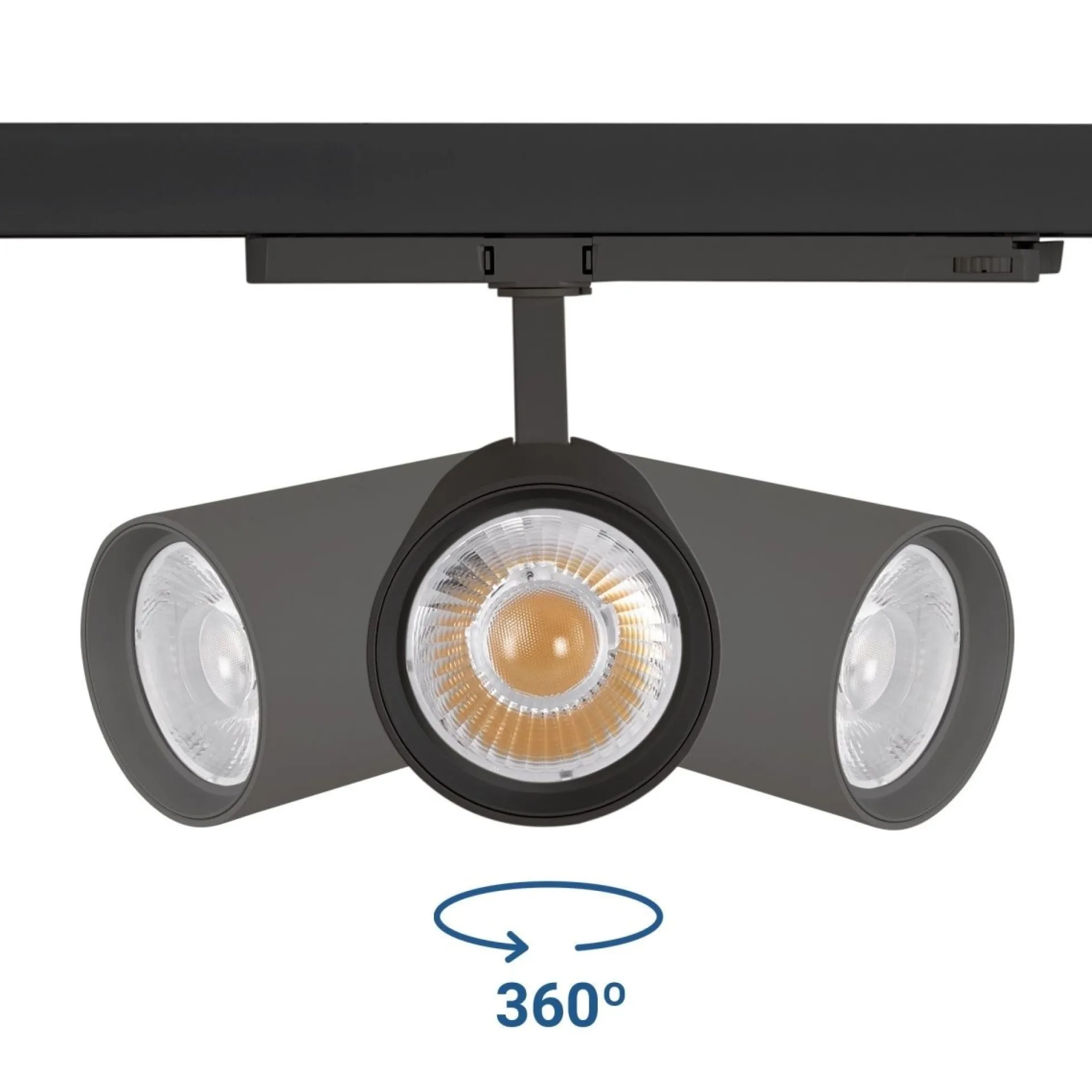 Proyector LED para carril trifásico 36W - CCT - TRIAC regulable - CRI90 - 3300 lm