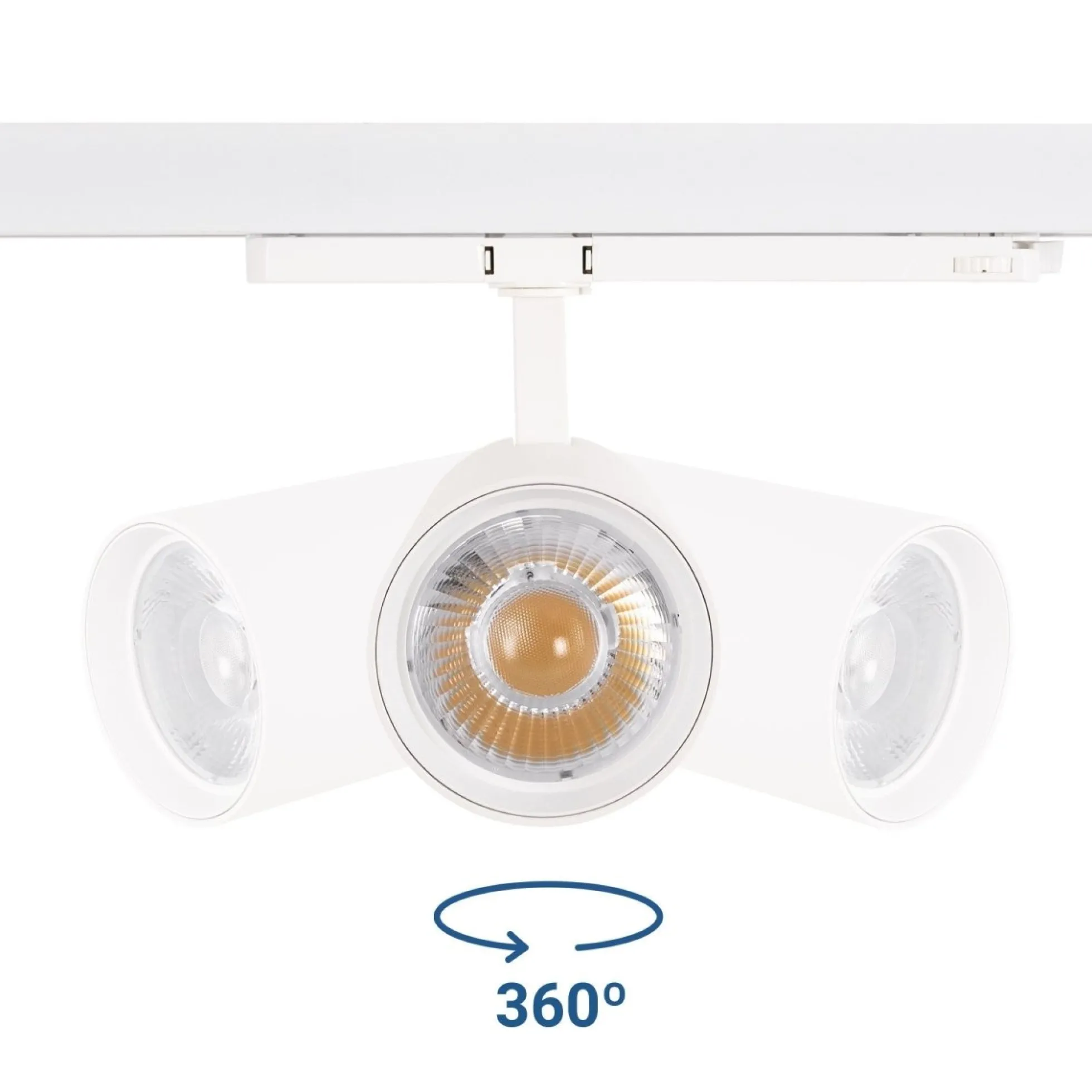 Proyector LED para carril trifásico 36W - CCT - TRIAC regulable - CRI90 - 3300 lm