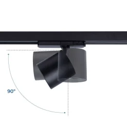 Proyector LED para carril trifásico - 40W - Joyerías - Driver Philips Xitanium