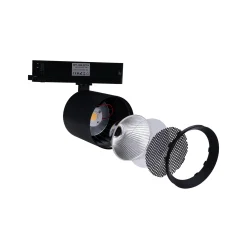 Proyector LED para carril trifásico CCT 40W - CRI 90 - Driver KGP