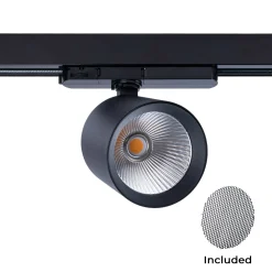 Proyector LED para carril trifásico CCT 40W - CRI 90 - Driver KGP