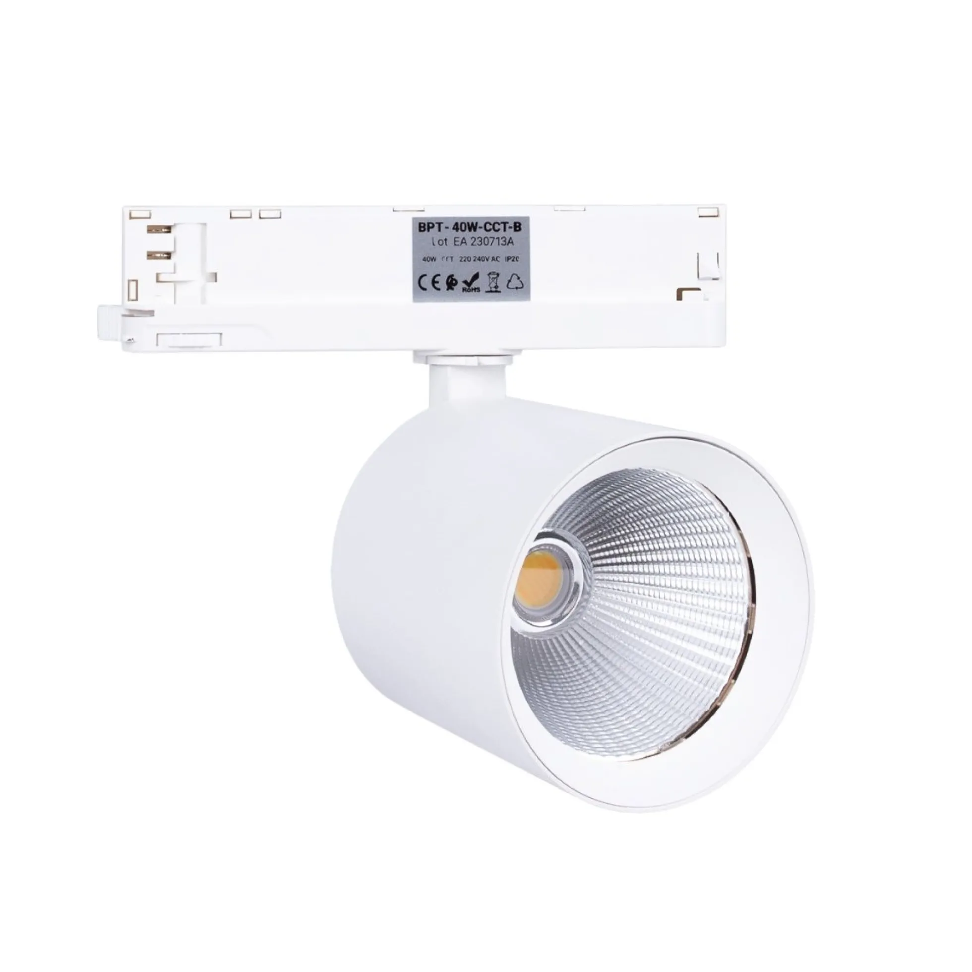 Proyector LED para carril trifásico CCT 40W - CRI 90 - Driver KGP