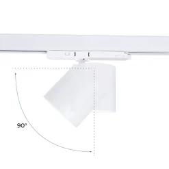 Proyector LED para carril trifásico CCT 40W - CRI 90 - Driver KGP