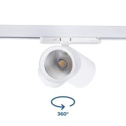 Proyector LED para carril trifásico CCT 40W - CRI 90 - Driver KGP