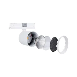 Proyector LED para carril trifásico CCT 40W - CRI 90 - Driver KGP
