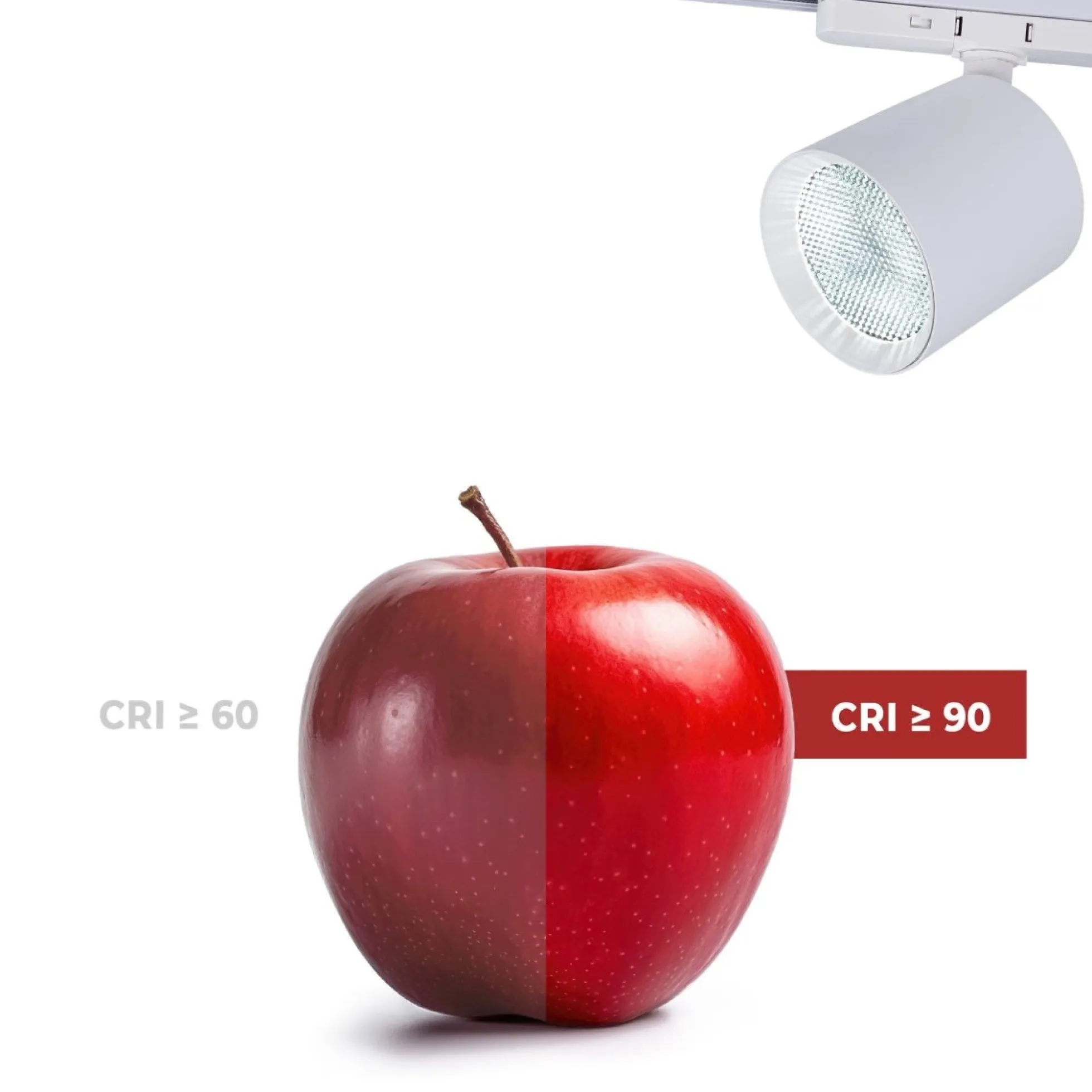 Proyector LED para carril trifásico CCT 40W - CRI 90 - Driver KGP