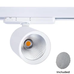 Proyector LED para carril trifásico CCT 40W - CRI 90 - Driver KGP