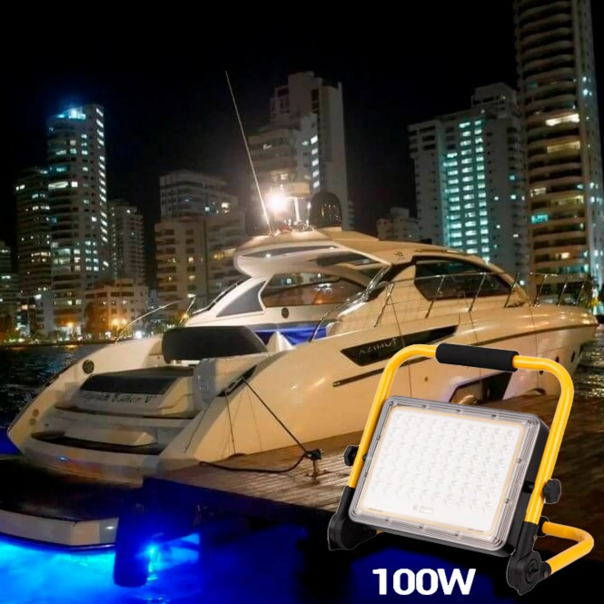 Proyector LED portátil de trabajo 100W - IP65 - 6000K