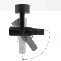 Proyector shapeable de superficie - 20W - ZOOM 20º/35°