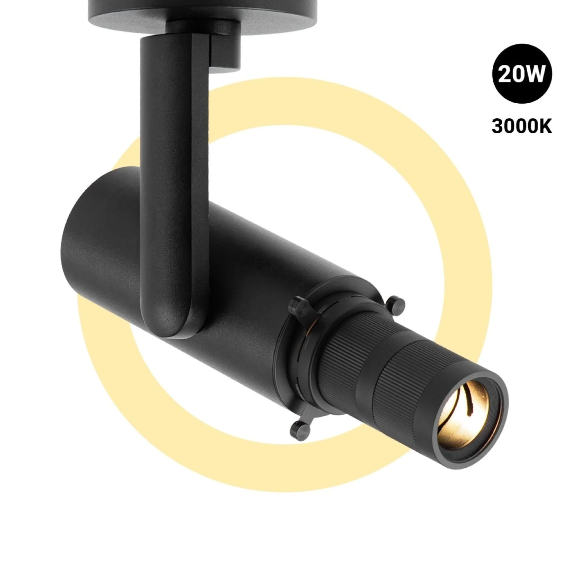 Proyector shapeable de superficie - 20W - ZOOM 20º/35°