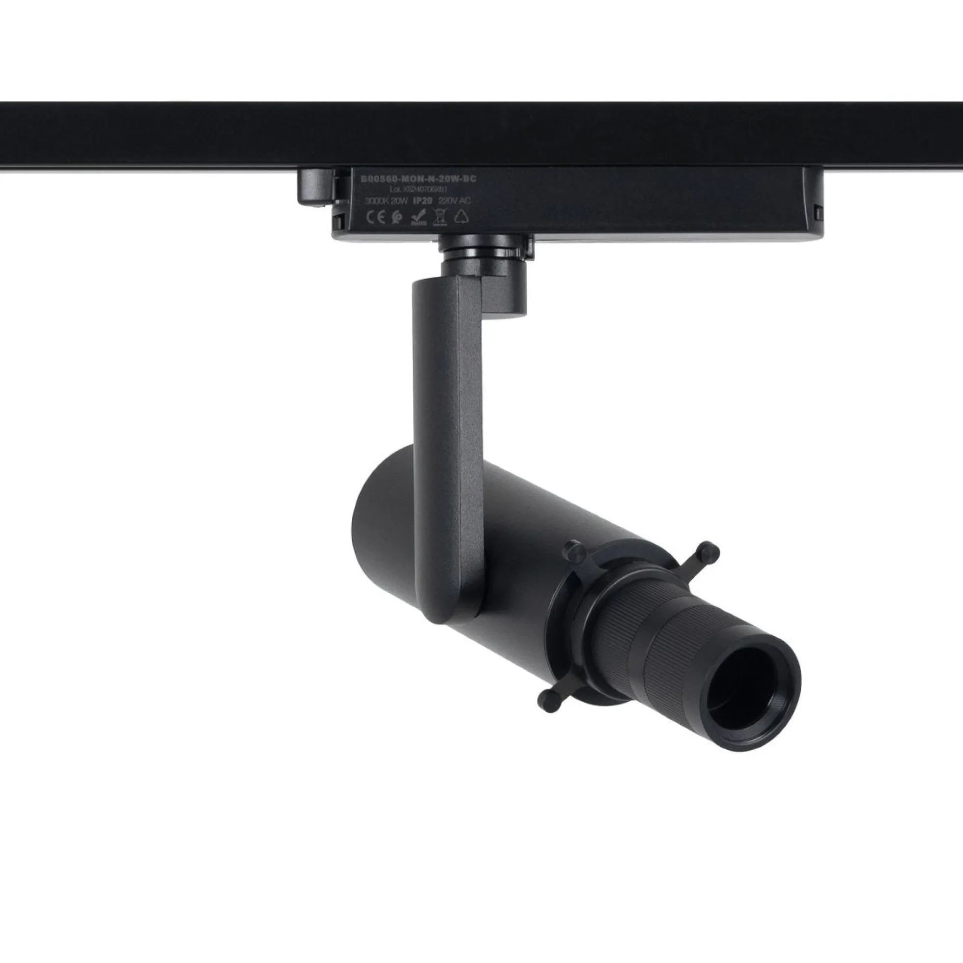 Proyector shapeable para carril monofásico - 20W - 20º-35