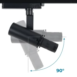 Proyector shapeable para carril monofásico - 20W - 20º-35