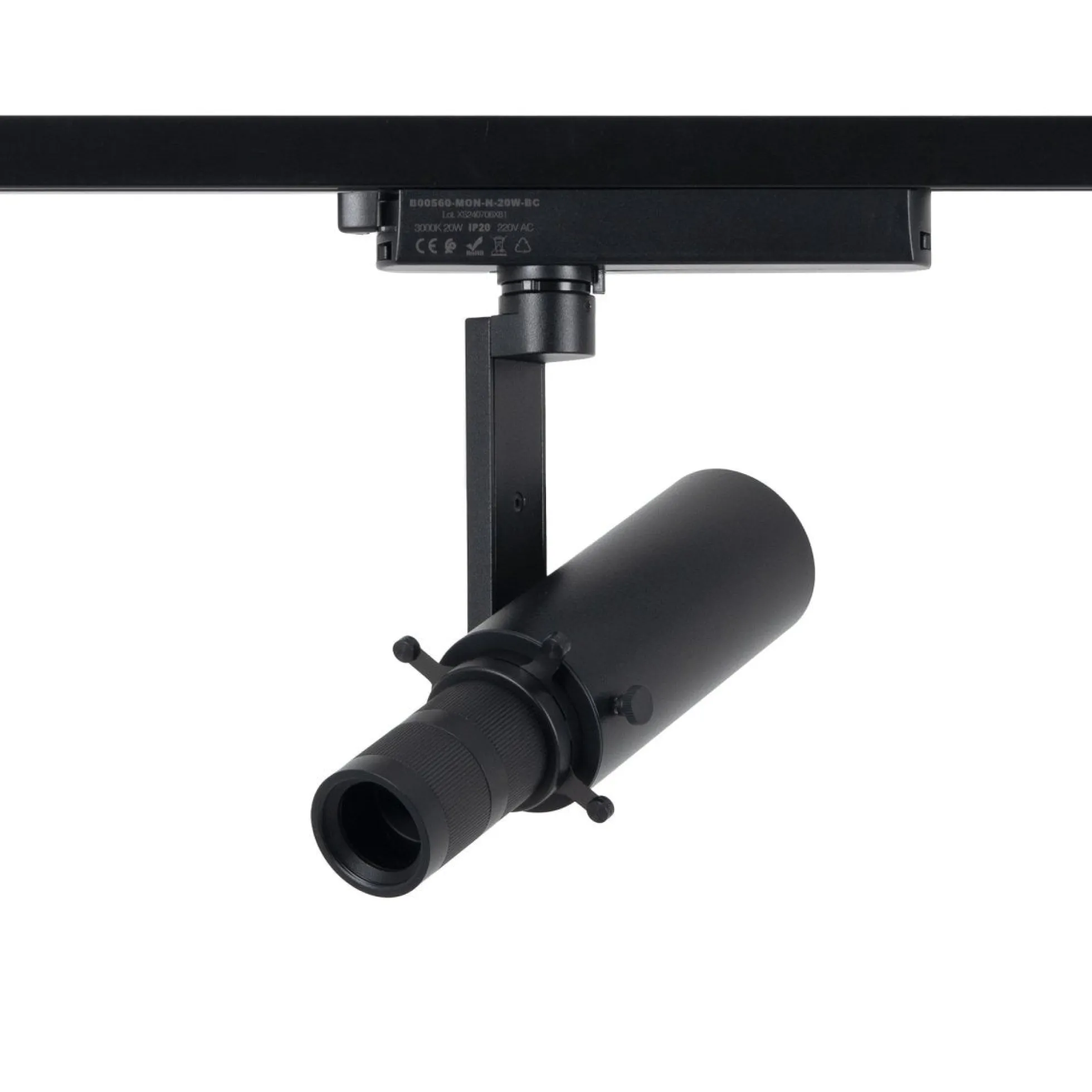 Proyector shapeable para carril monofásico - 20W - 20º-35
