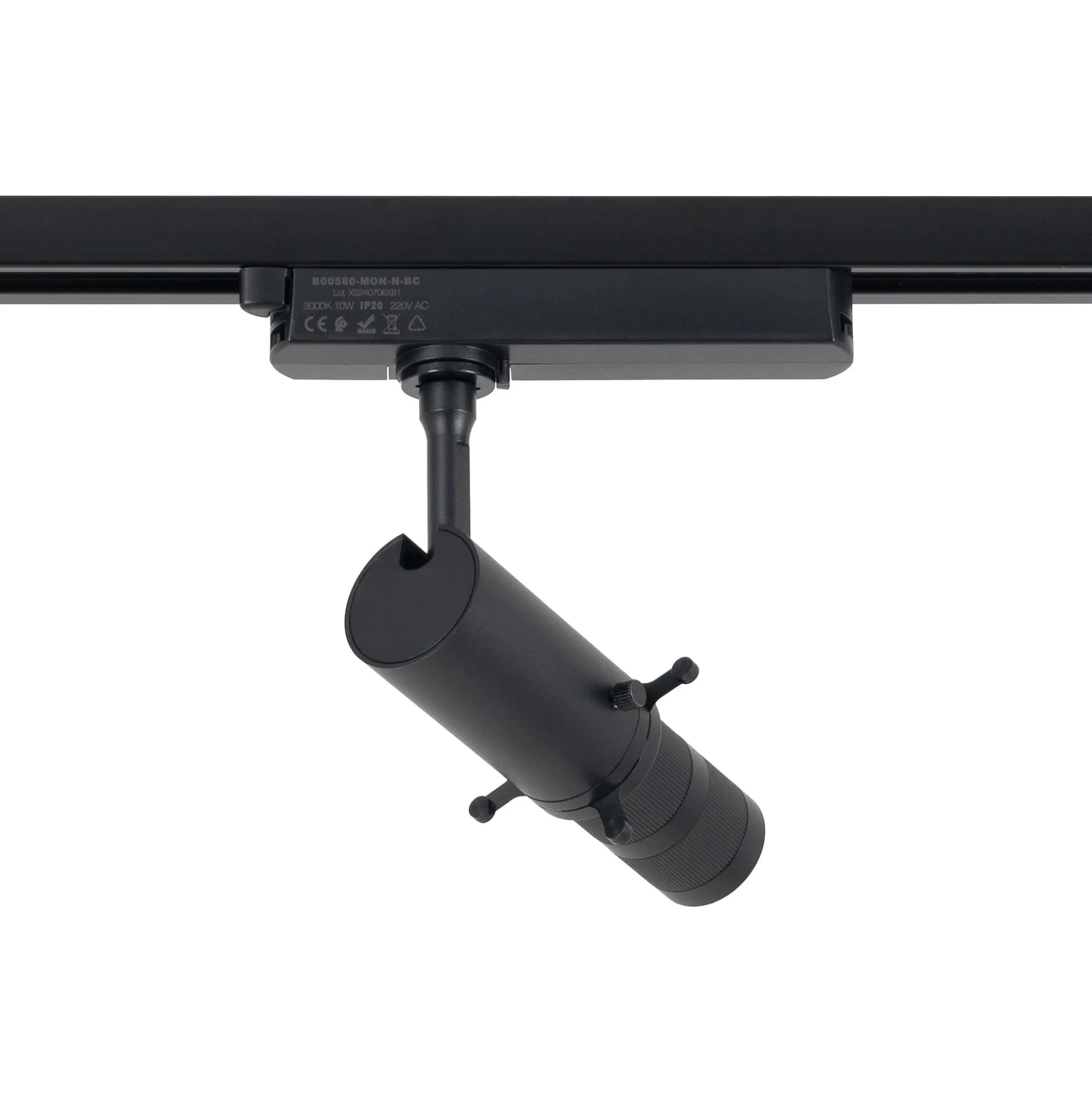 Proyector shapeable para carril monofásico - 10W - 20º-35