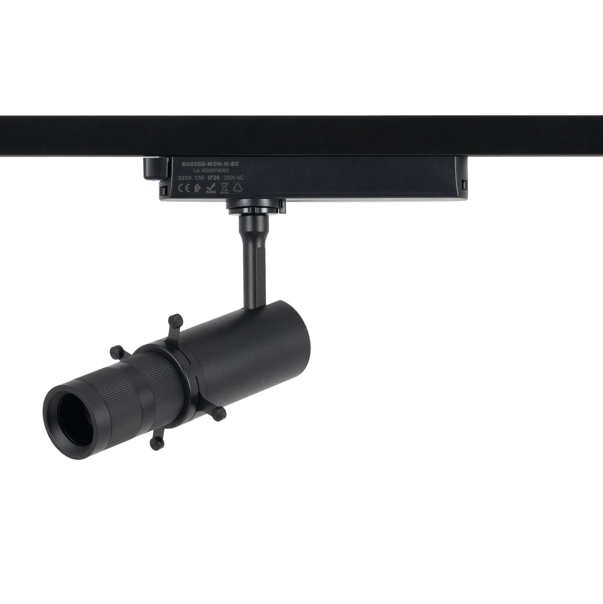 Proyector shapeable para carril monofásico - 10W - 20º-35