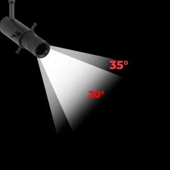 Proyector shapeable para carril monofásico - 10W - 20º-35