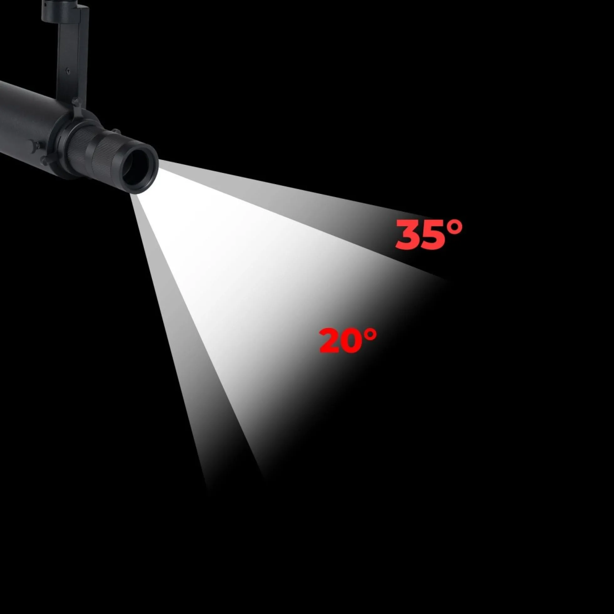 Proyector shapeable para carril trifásico - 20W - 20º - 35°